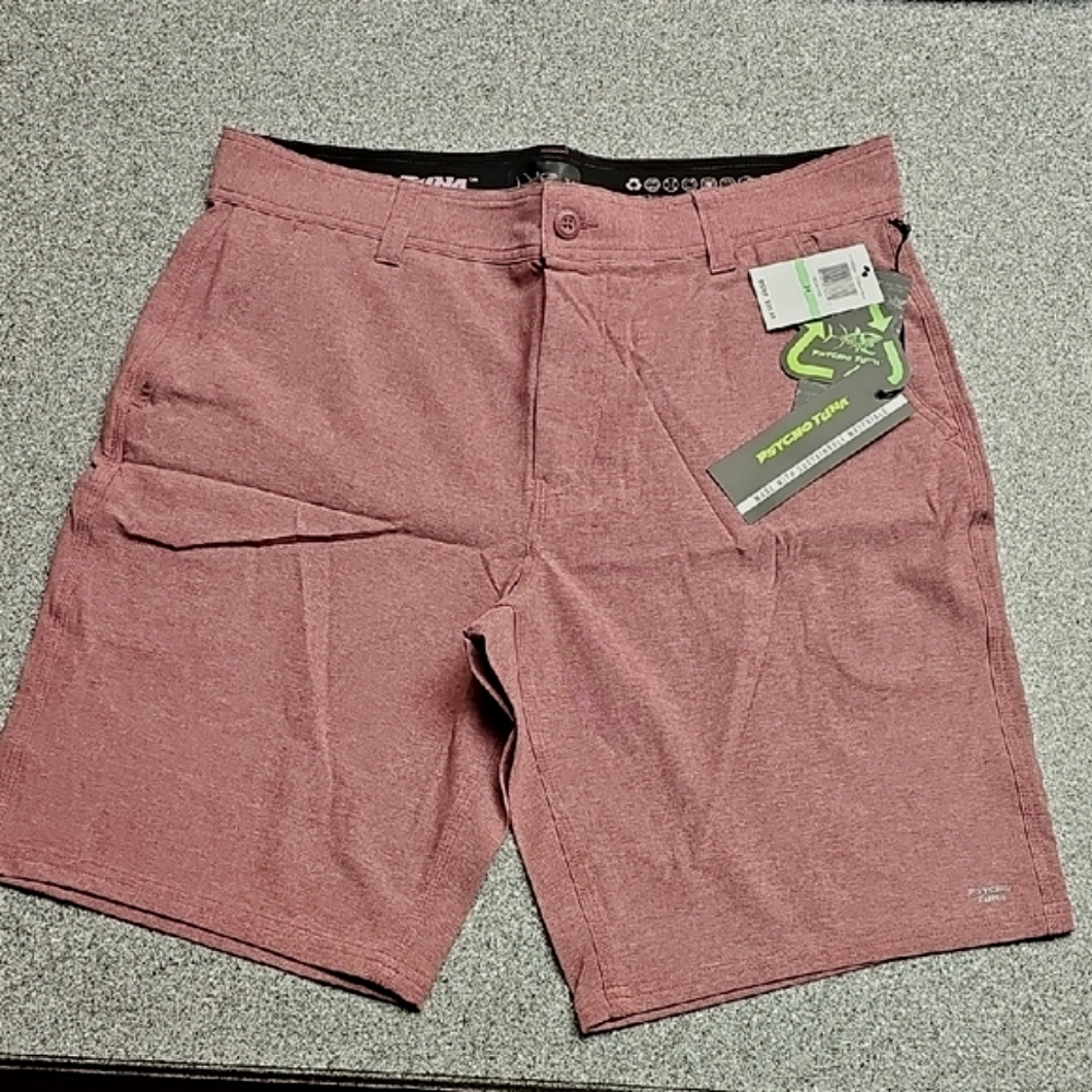 2 Pair Mens Psycho Tuna Casual Board Shorts Size 34